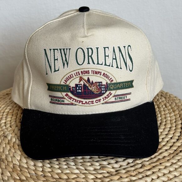 Vintage New Orleans French Quarter Hat KC Brand Birthplace of Jazz Snapback NWOT - Picture 1 of 6